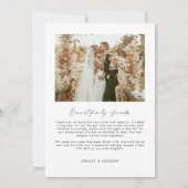 Carte de Noël Joyeuse et Mariée, Arch Photo (Dos)