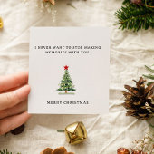 Carte de Noël Joyeuse et Mignonne moderne