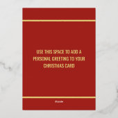 Carte de Noël Joyeuse Foil en or (Verso)