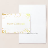 Carte de Noël Joyeuse Gold Foil (Affichage)