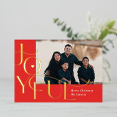 Carte de Noël Joyeuse Life Foil (Debout devant)