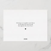 Carte de Noël Joyeuse Life Foil (Verso)