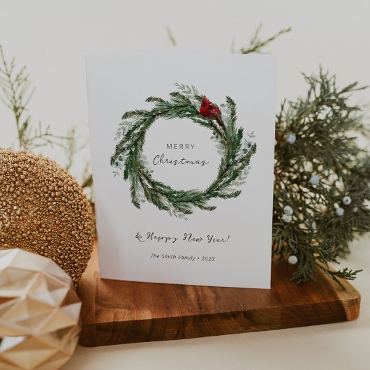 Carte de Noël Joyeuse nouvelle année