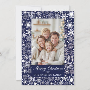 Carte de Noël Joyeuse pour famille chaude