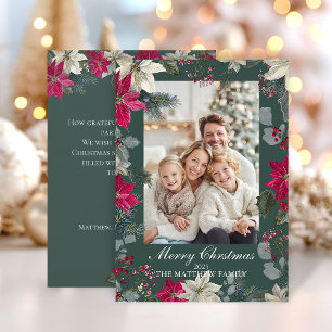Carte de Noël Joyeuse pour famille chaude