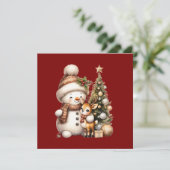 Carte de Noël joyeuse | Salutation festive des Fêt (Debout devant)