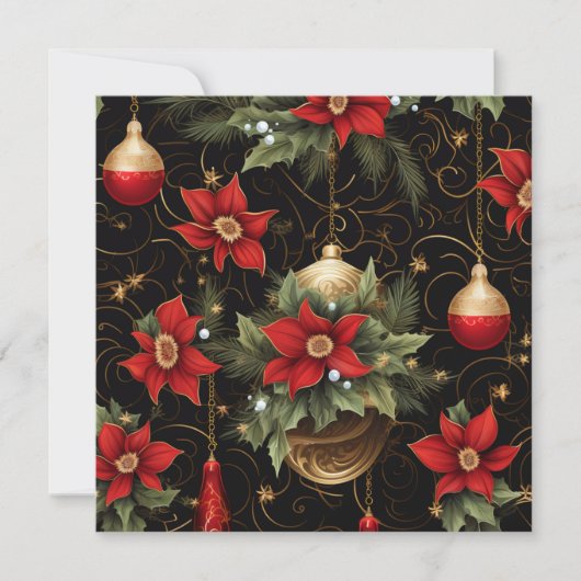 Carte de Noël Joyeuse traditionnelle (Devant)