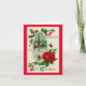 Carte de Noël Joyeuse vintage (Devant)