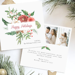 Carte de Noël Joyeuses Fêtes Collage de Photos