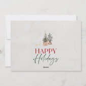 Carte de Noël Joyeuses Fêtes de Fin d'Année (Dos)