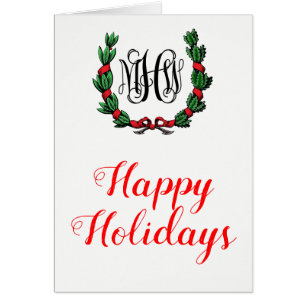 Carte de Noël Joyeuses Fêtes de Noël