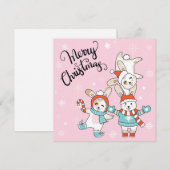 Carte de Noël joyeux (Devant / Derrière)