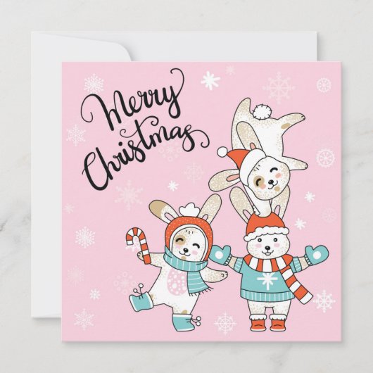 Carte de Noël joyeux (Devant)