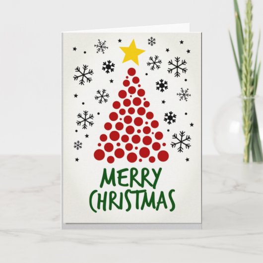 Carte de Noël Joyeux (Devant)