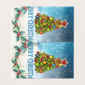 Carte de Noël joyeux (Outside Unfolded)