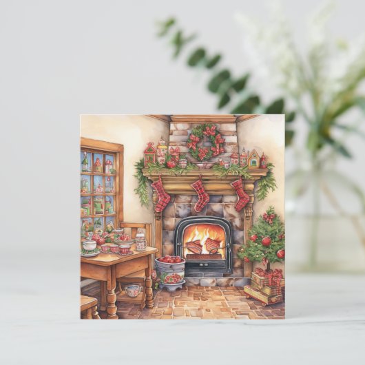 Carte de Noël Joyeux (Debout devant)