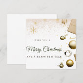 Carte de Noël Joyeux (Devant / Derrière)