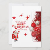 Carte de Noël joyeux (Dos)