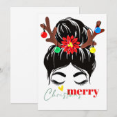 Carte de Noël Joyeux, (Devant / Derrière)