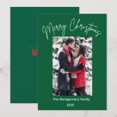 Carte de Noël joyeux (Devant / Derrière)