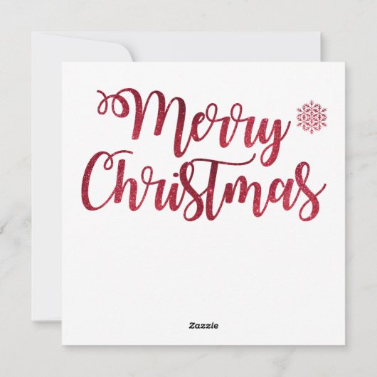 Carte de Noël Joyeux (Dos)