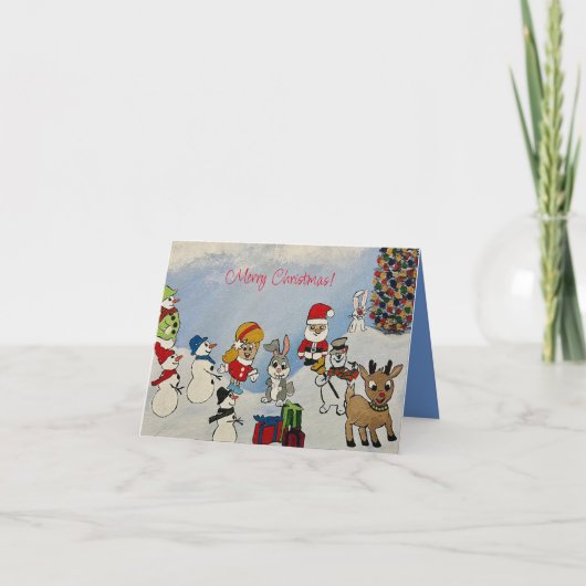 Carte de Noël Joyeux (Devant)