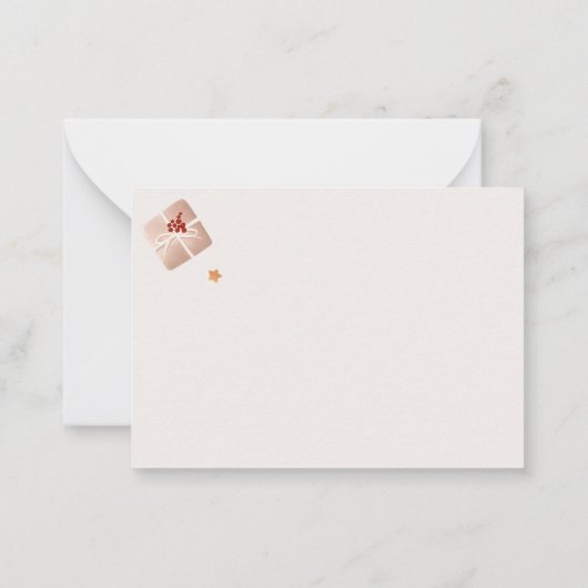 Carte de Noël joyeux (Dos)