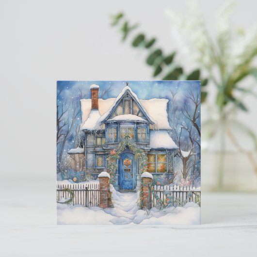 Carte de Noël Joyeux (Debout devant)