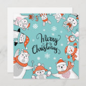 Carte de Noël joyeux (Devant / Derrière)