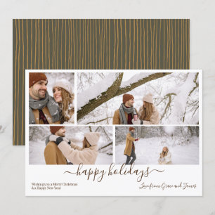 Carte de Noël Joyeux 4 Photo personnalisée