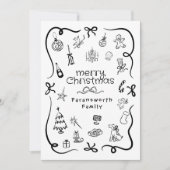 Carte de Noël Joyeux à écrire à la main (Devant)