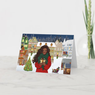 Carte de Noël Joyeux Africain-Américain