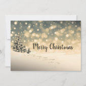 Carte de Noël Joyeux Arbre À feuillage persistant  (Devant)