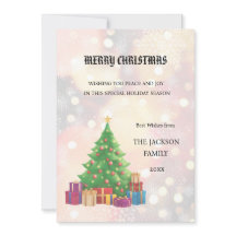 Carte de Noël Joyeux Arbre de Noël