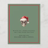 Carte de Noël Joyeux Arbre Gothique Budget (Dos)