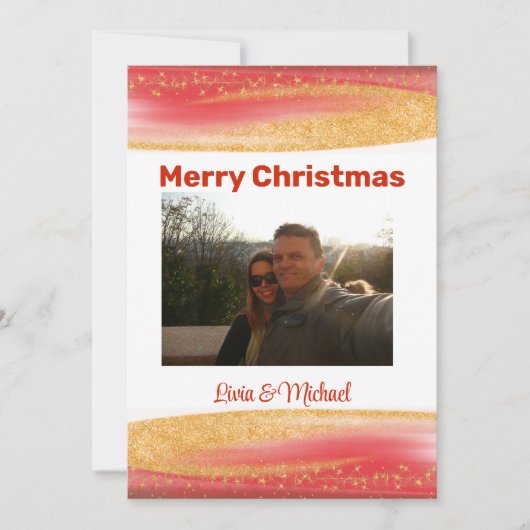 Carte de Noël Joyeux avec photo (Devant)