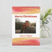 Carte de Noël Joyeux avec photo (Debout devant)