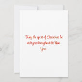Carte de Noël Joyeux avec photo (Dos)