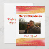 Carte de Noël Joyeux avec photo (Devant / Derrière)