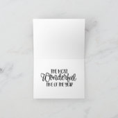 Carte de Noël Joyeux Bonhomme de Neige (Intérieur)