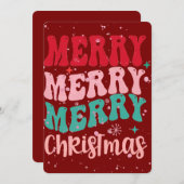 Carte de Noël Joyeux Bourgogne (Devant / Derrière)