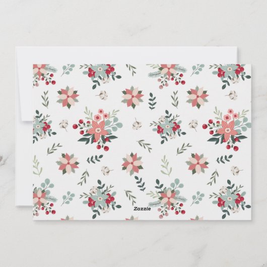 Carte de Noël Joyeux Camper Retro (Dos)