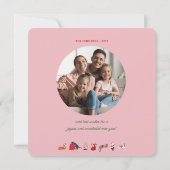 Carte de Noël Joyeux Chat-choc des chats (Dos)