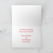 Carte de Noël Joyeux Chien noir et blanc Scottie (Intérieur)