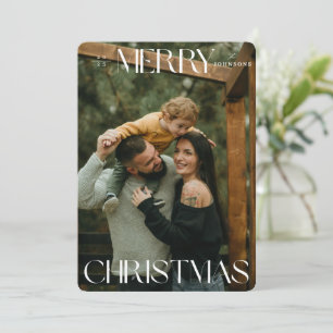 Carte de Noël Joyeux colorée