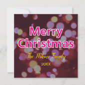 Carte de Noël Joyeux Contemporain (Devant)