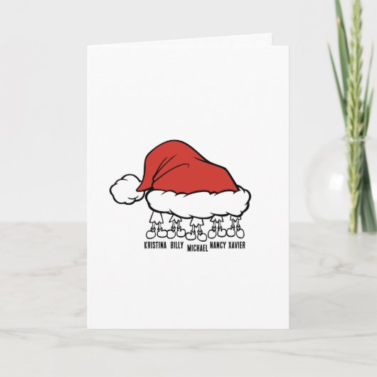 Carte de Noël joyeux |  De nous cinq  (Devant)