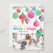 Carte de Noël joyeux et colorée (Devant)