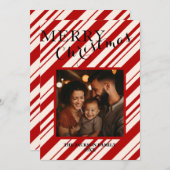 Carte de Noël Joyeux Fête Plat Personnalisable (Devant / Derrière)