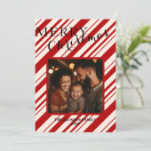 Carte de Noël Joyeux Fête Plat Personnalisable (Debout devant)